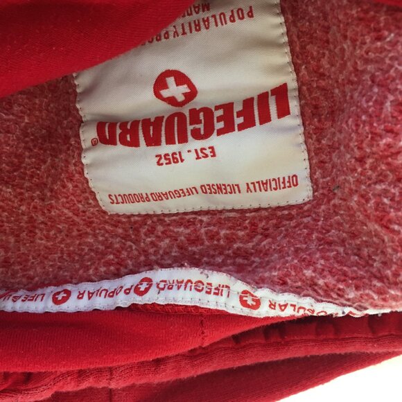 Lifeguard Hoodie Officially Licensed Popular Mens Med Red Fort Lauderdale - Picture 14 of 16